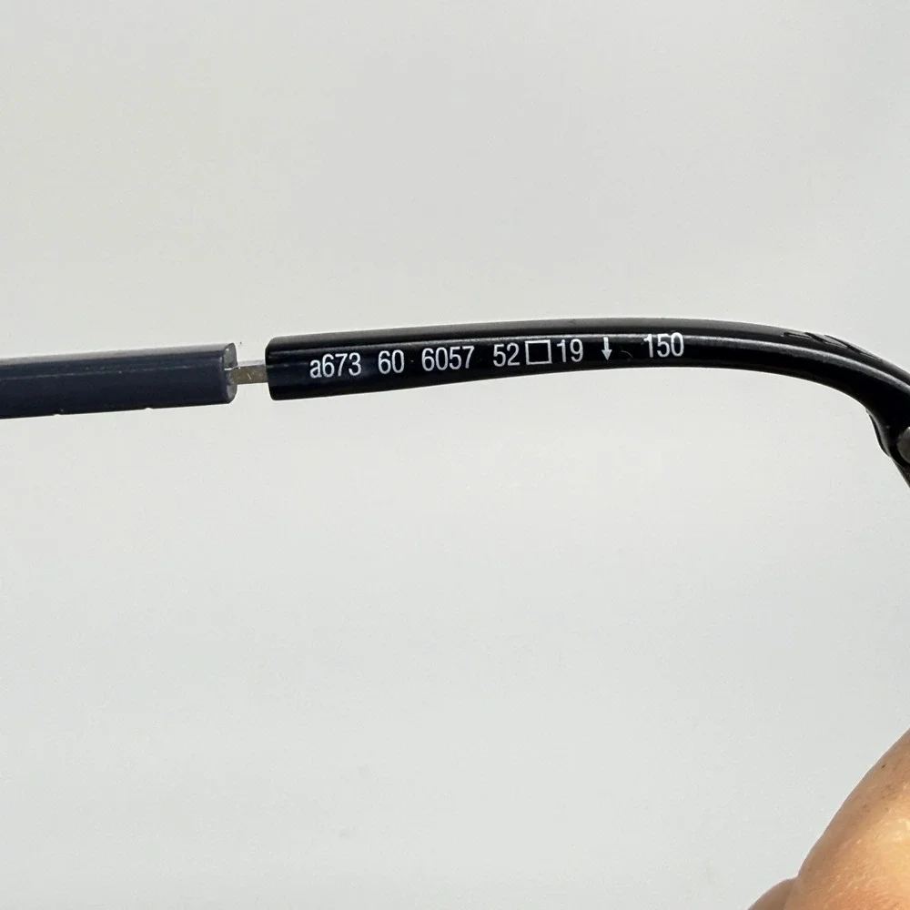 Adidas A673 60‎ 6057 Half Rim Eyeglasses Frames Gunmetal Black 52-19-150 21539